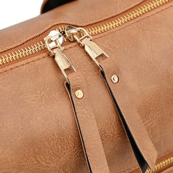 Tan Brown Convertible Guitar Strap Backpack - Picture 5 of 7